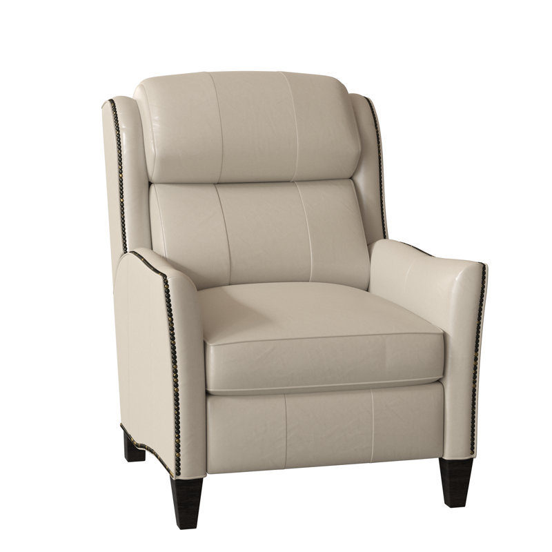 Fauteuil inclinable en cuir Lancaster, Cuir véritable vert forêt d'Anilina, Plantation, Manuel