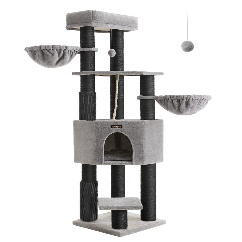 160cm H Cat Tree, Black