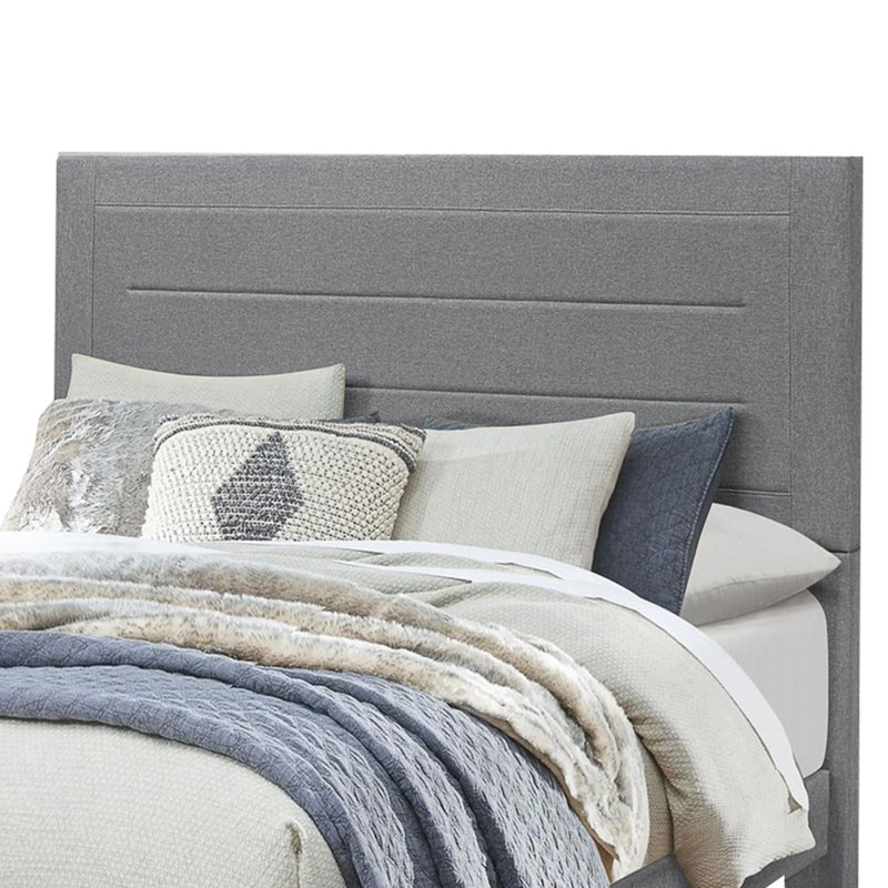 Lit tapissier Samanthalee, Grand, Gris