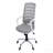 Office Chair, Adjustable Height, Swivel, Ergonomic, Armrests, Computer Desk, Work, Grey Mesh, Chrome Metal, Contemporary, Modern