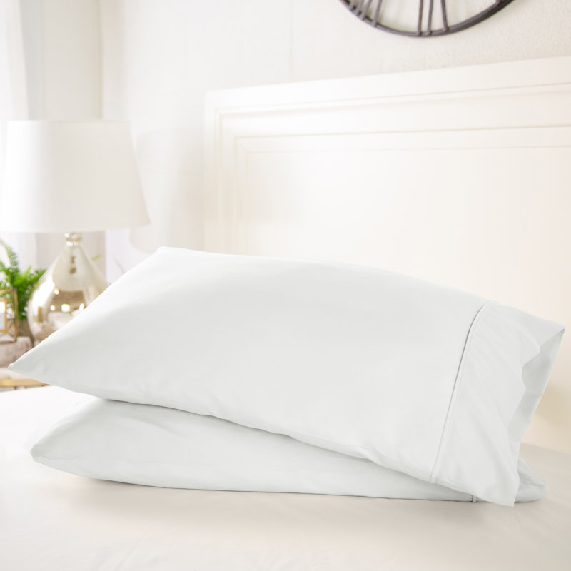 Pillowcase 2-Pack Microfiber Ultra Soft Bedding, King Pillowcase, White