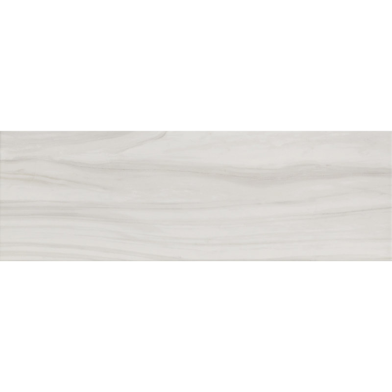 Castle Series 13" x 39" Ceramic Wall Tile, Silver