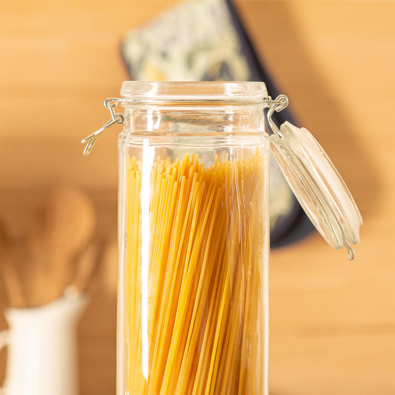 Argon Tableware - Glass Spaghetti Jars, Clear