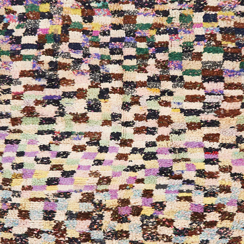 Tapis abstrait moderne 669, Carré 5 pi