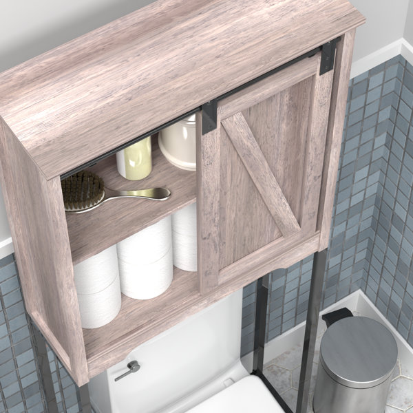 Gracie Oaks Broomsedge Freestanding Over-the-Toilet Storage & Reviews ...