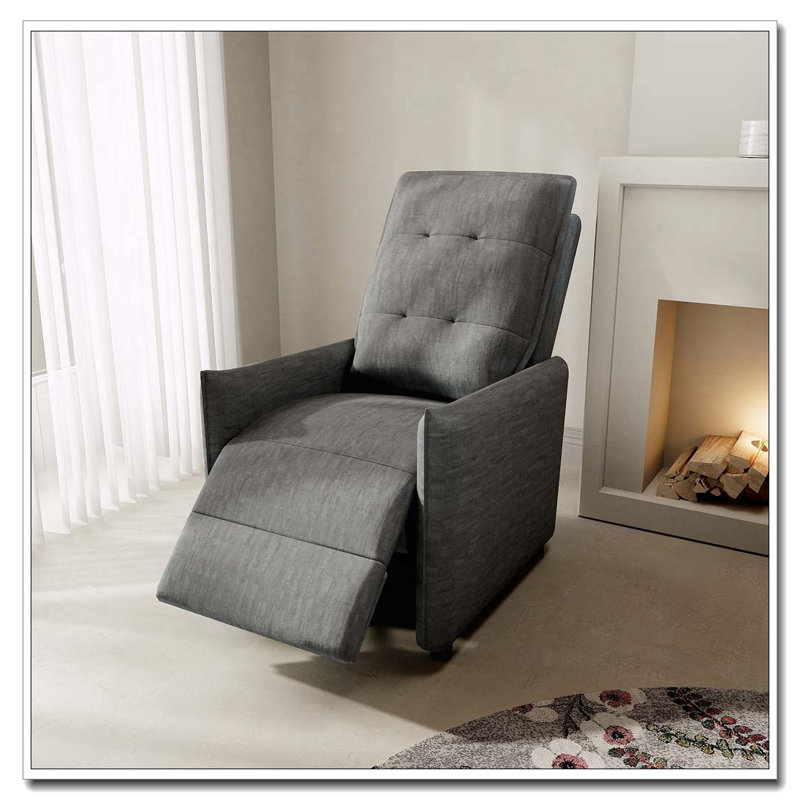 Fauteuil inclinable en chenille, Gris
