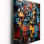 Cityscape Dynamic Cubic II - Très grandes horloges murales Cityscapes-99630797