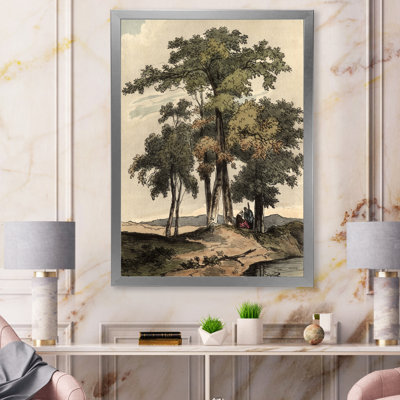 Images rétro de vieux arbres I - peinture sur toile