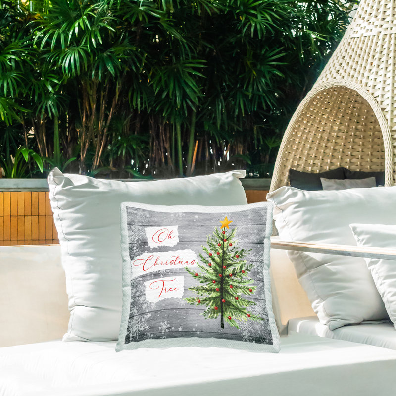 Coussin d'extérieur Oh Christmas Tree Winter