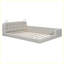 Lit plateforme tapissier moderne avec 2 lampes de lecture-955029152