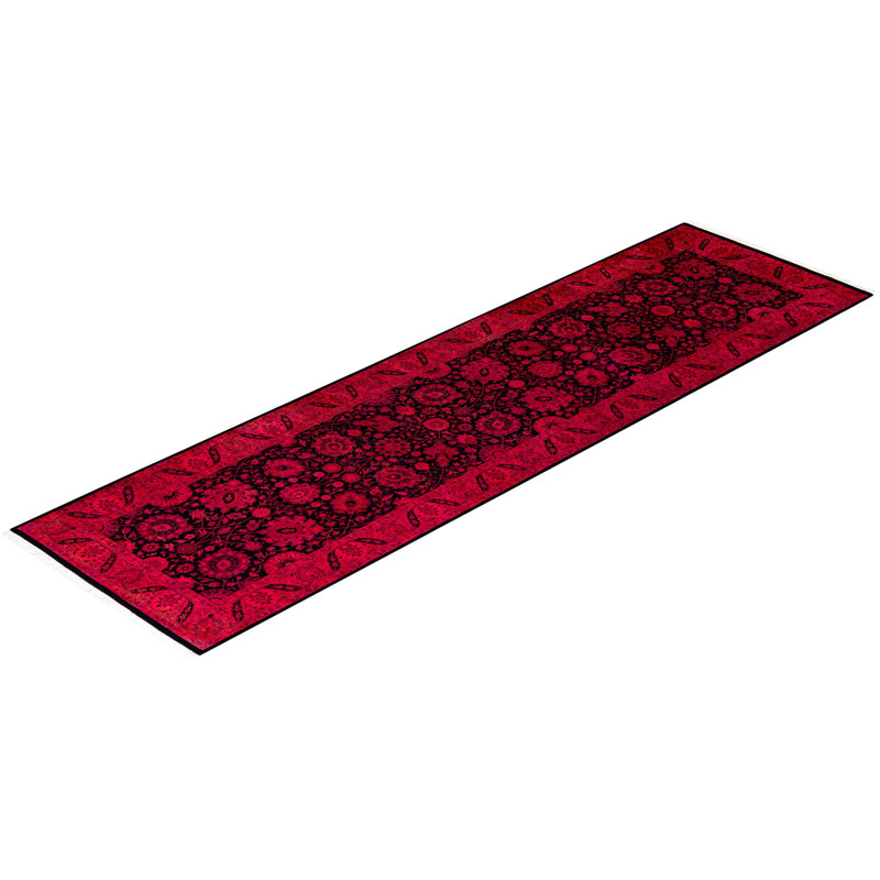 Fine Vibrance One-of-a-Kind 3' 1" X 10' 9" Hand Knotted Area Rug