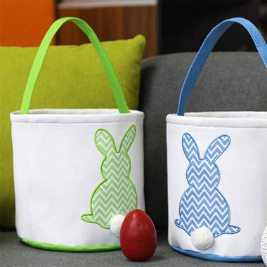 Canvas Bunny Easter Treat Buckets