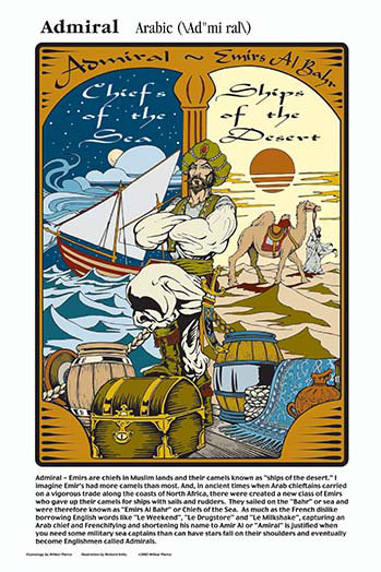 « admiral » par wilbur pierce, affiche rétro, H 36 po x l 24 po