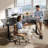 L-shaped Electric Standing Desk With Height Adjustment, Memory Controller & Spacious Corner Workstation-1938126593-1940626382