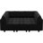 Buckleton 9 - Piece Velvet Upholstered Sectional Sofa Bed Convertible Modular Sofa Living room Storage Couch, 9 Single Storage Seat-681433032