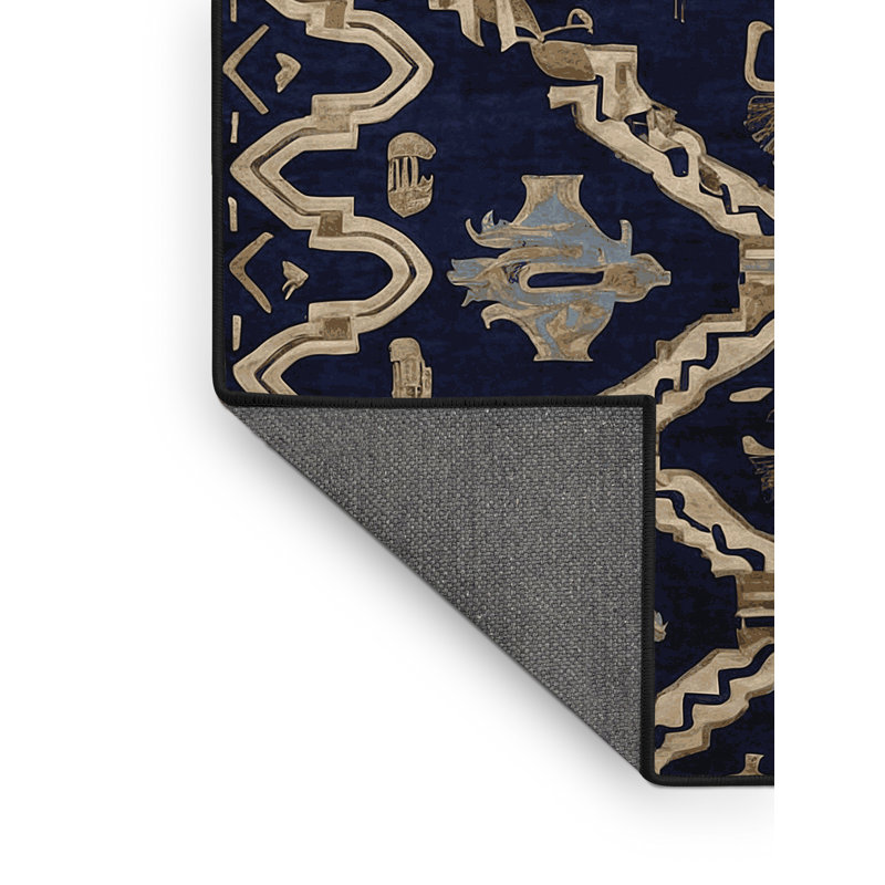 Tapis gris soyeux et moelleux, Carré 4 pi