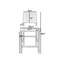 Tabouret court 20,9 po