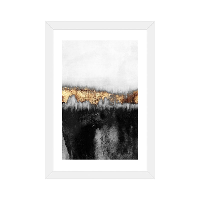 « Maussade » par Elisabeth Fredriksson-reproduction de photo encadrée, H 32 po x l 24 po x P 1 po, Papier avec cadre blanc
