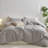 Striped Duvet Cover Set 100% Washed Cotton Linen Like Textured-105229476-105229477