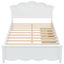 Lit plateforme double en bois avec tête de lit, pied de lit et deux tiroirs spacieux pour plus de rangement et de confort (matelas non inclus)