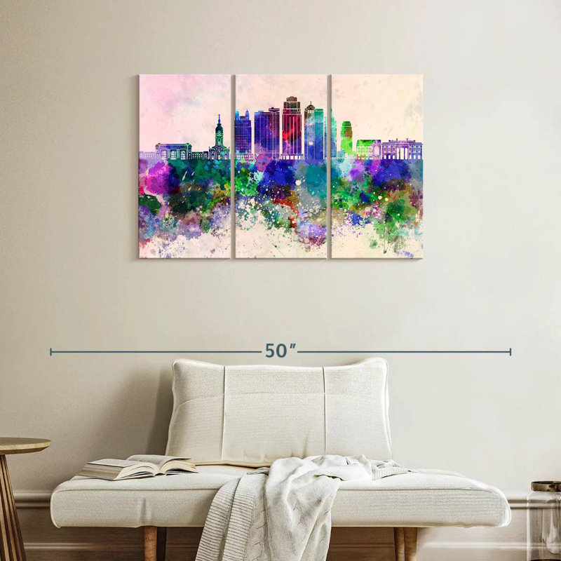 Kansas City, 24" H x 38" W
