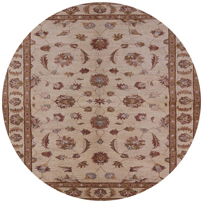 Tapis oriental brun clair / crème Sighfrith