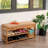 Solid Wood Shoe Storage Bench with Cushion-666937441