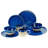 Deep Blue Sea 8 Piece Dinnerware Set, Service For 2