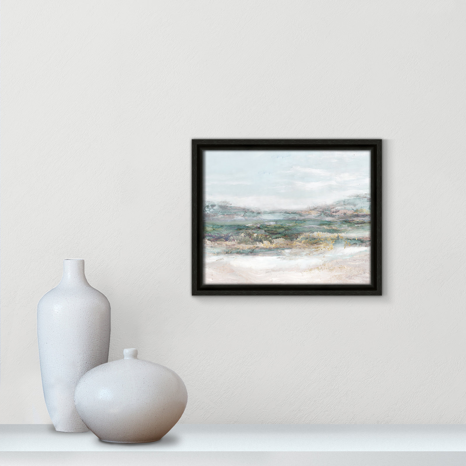 Dazzling by Matina Theodosiou - Painting Print on Canvas, No Mat, Espresso Framed Canvas, 9.5" H x 11.5" W x 2" D