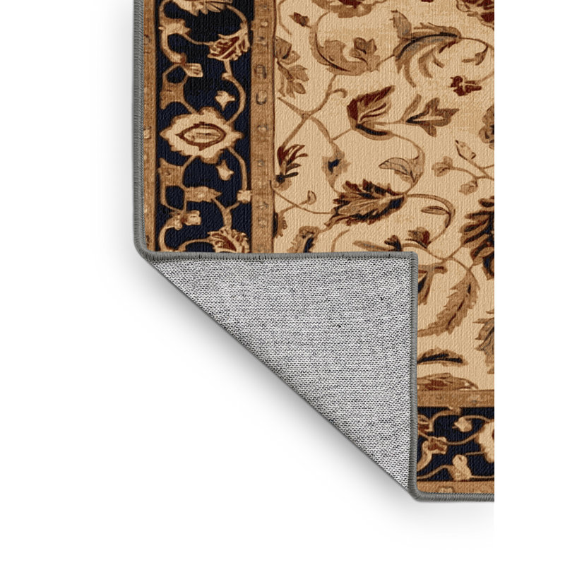 Tapis brun lavable à la machine, Carré 8 pi