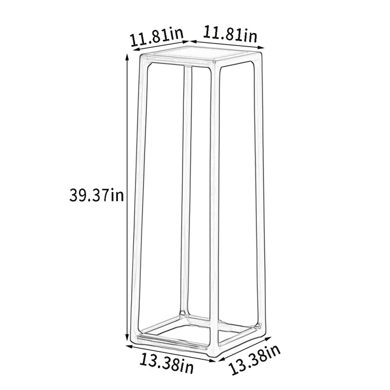 Solid Wood Plant Stand: Sturdy, 39.37" H x 13.38" W x 13.38" D