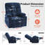 Fauteuil inclinable électrique surdimensionné de 27,2 po de large avec repose-pieds allongé-1939052886