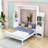 Joean Multi-Function Murphy Bed with Shelves, Drawers, and LED Lights-506089343-506089340