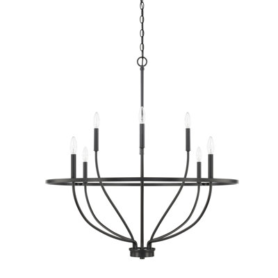 Greyson Dimmable Wagon Wheel Chandelier