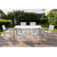 Ensemble de salle à manger de patio en métal pour 6 personnes avec table rectangulaire Devan-328747891