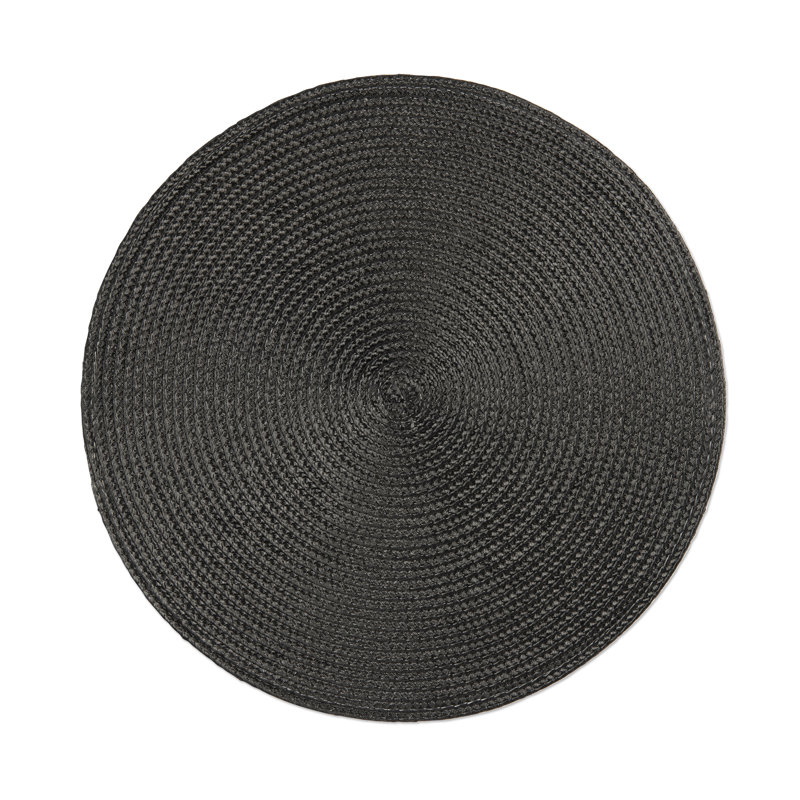 Polypropylene Plastic Placemat, Black