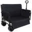 Chariot de chariot pliant convertible 3-en-1 avec banc et rangement - Chariot utilitaire robuste de 500 lb-116474555