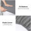 Super Dreamer Fitted Sheet Pack of 2 Solid Colour Polyester Bed Sheets - Single Double King Size Machine Washable-117990685-117990689