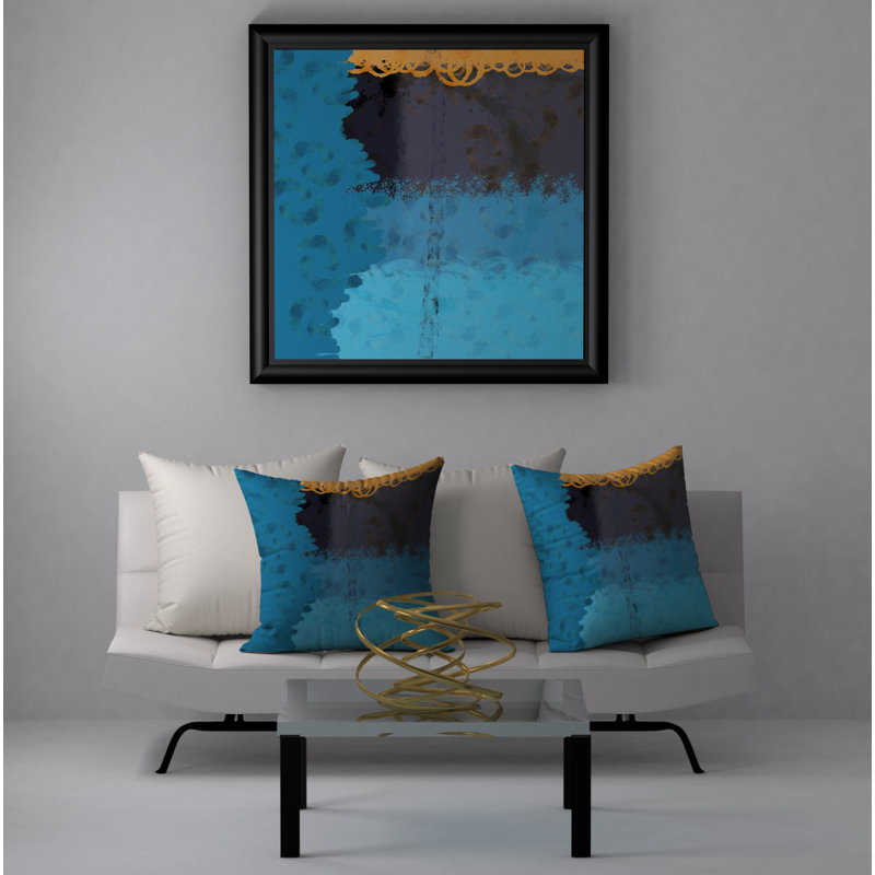Housse de coussin décorative carrée/insert, 18 po x 18 po