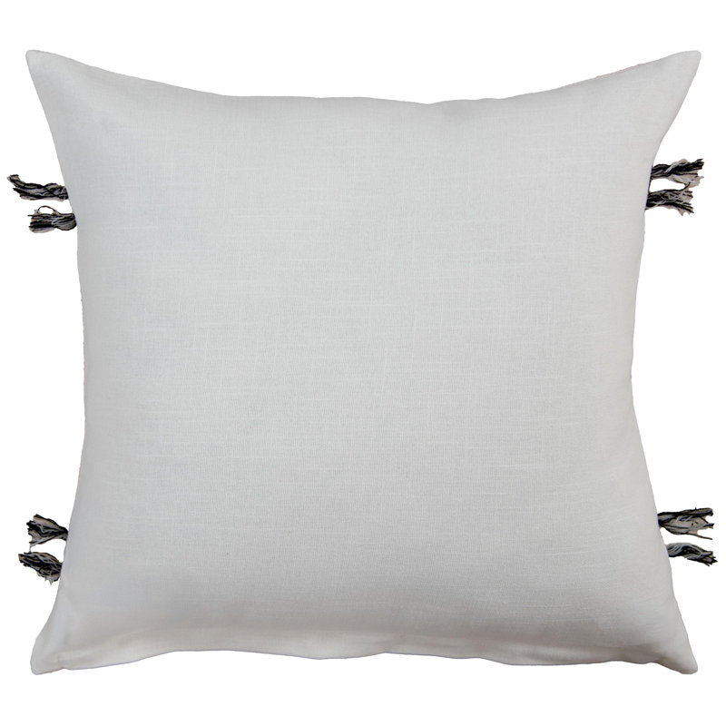 Coussin 100% coton Donny Osmond Home, Polyester, Noir/Ivoire