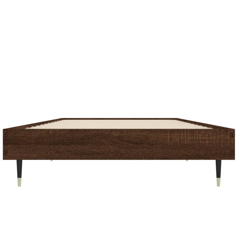 Patrice Bed, Small Single (2'6), Brown Oak