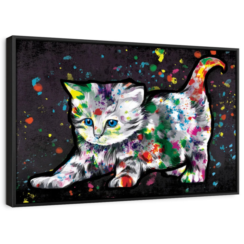 Animal "Chaton", H 9 po x l 13 po