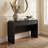 Curved Edge 47.24" Width MDF Console Table With 2 Drawers Storage Entryway Table-842762943