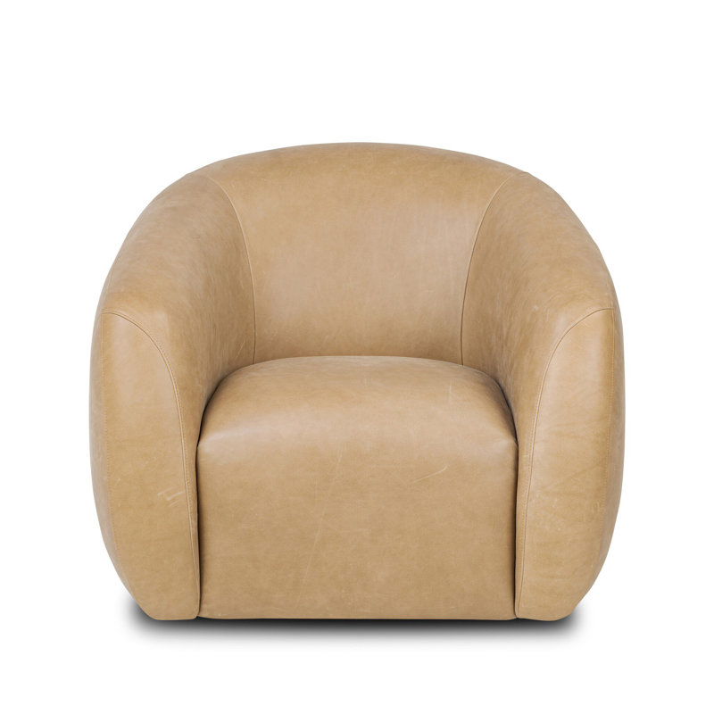 Galilee Upholstered Swivel Barrel Chair, Palermo Drift