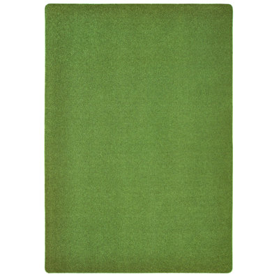 KIDply Soft Solids Tufted Green Area Rug