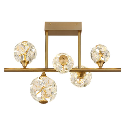 Crystal LED Flush Mount