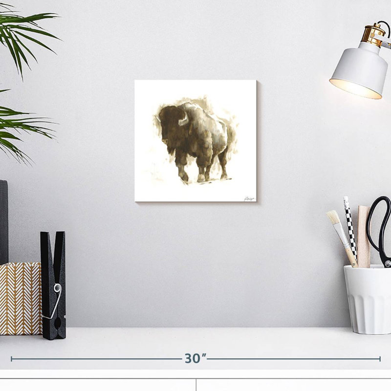 Bison rustique Brampt II, H 10 po x l 10 po