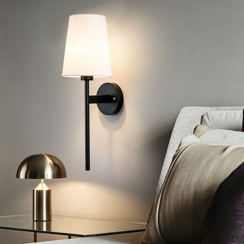 Ensemble de 2 appliques murales à piles avec télécommande, lumières murales à intensité variable sans fil avec température de couleur réglable, aucun câblage requis pour l'éclairage de salon de chambre à coucher
