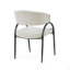 Chaises de salle à manger rembourrées avec pieds en métal (ensemble de 2)-910588371