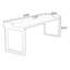 Bureau double en bois massif avec cloison-1242672899